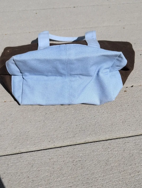 NWT GAP Brown Canvas Mini Tote | Gap Zipper Top Mini Canvas Tote - Image 6