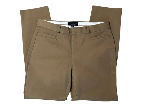 Banana Republic Sloan Curvy Fit Size 6 Camel Tan Dress Pants - Image 3
