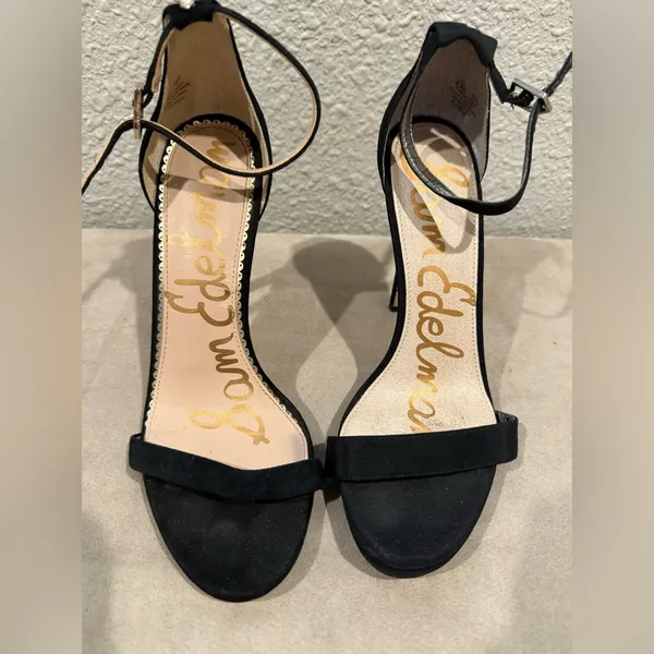 Sam Edelman Black‎ Ankle Strap Heels Size 6.5 - Image 3