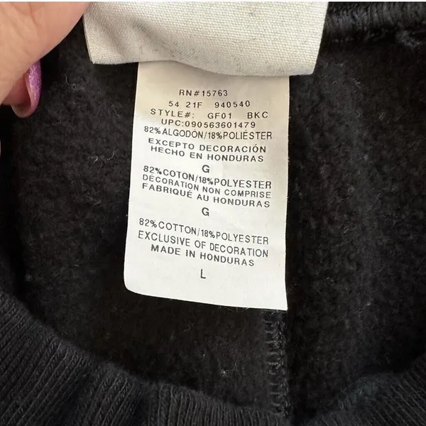 Champion Reverse Weave Black Big C Logo Joggers Large - Image 11