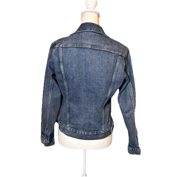 Lucky Brand Denim Jacket Womens XS Classic‎ Trucker Medium Wash - Image 2