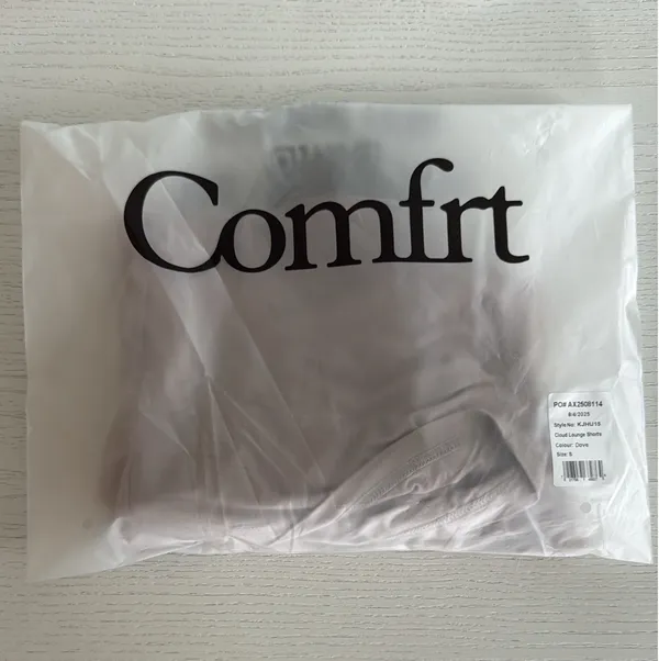 Comfrt Small Cloud Lounge Shorts in Color Dove - Image 6