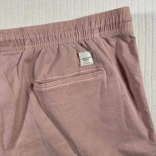 American Eagle Women’s XL Pull On Shorts Mauve Pink Elastic Waist Drawstring - Image 6