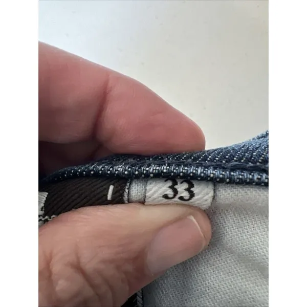 7 For All Mankind Jeans size 33 Blue Austyn Regular Fit Straight Leg Stretch - Image 7