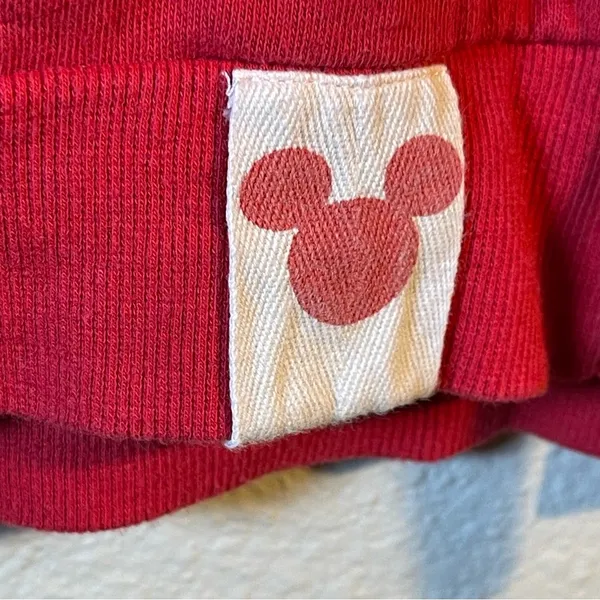 Disney Red Mickey Mouse Sweatshirt SZ:L - Image 7