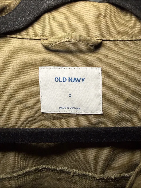 Old Navy Olive Utility Jacket in Khaki Green - Image 2