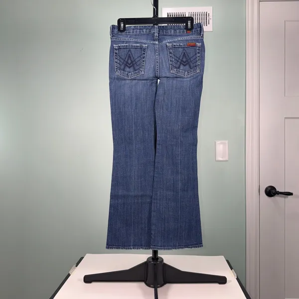 Women’s 7 For All Mankind A Pocket Bootcut Jeans Size 25 - Image 3