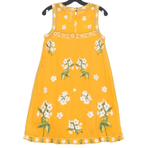 Anthropologie Dress Shana Embroidered Floral Cottage Prairie Americana Boho 2 - Image 5