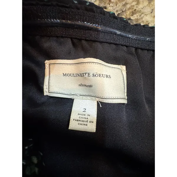 Moulinette Soeurs Vernalis Green Strapless Maxi Dress Size 2 A Line - Image 10