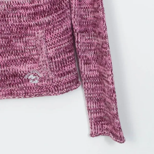 Billabong Womens Wool Blend Pullover Knit Sweater Pink Size XL‎ Mock Neck Y2K - Image 4
