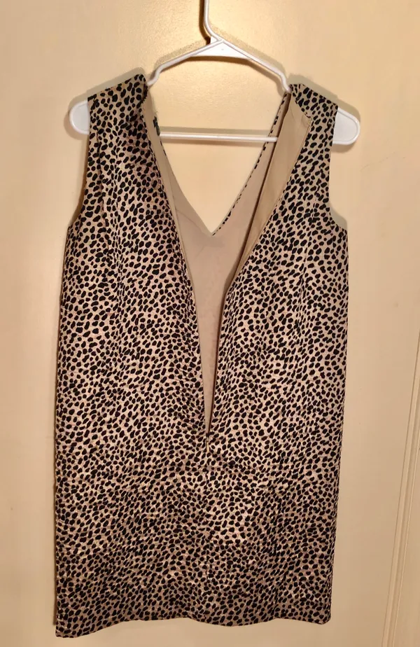Ann Taylor Leopard Print Sleeveless Dress XS - Image 3