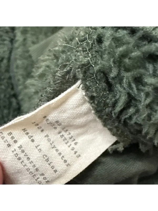 Evy's Tree Hadley Green Striped Plush Jacket 2X - Image 7