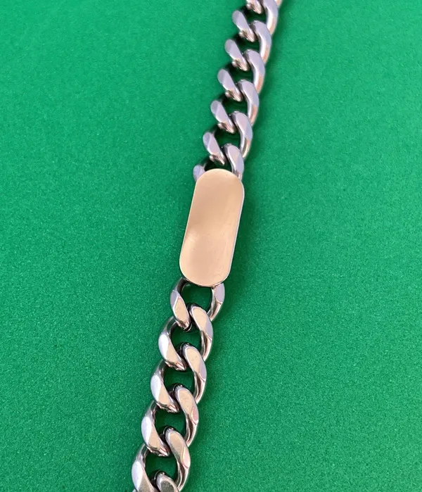 Titanium Steel Link Chain Bracelet for Men Women,Punk Hip Hop Bracelet - Image 3