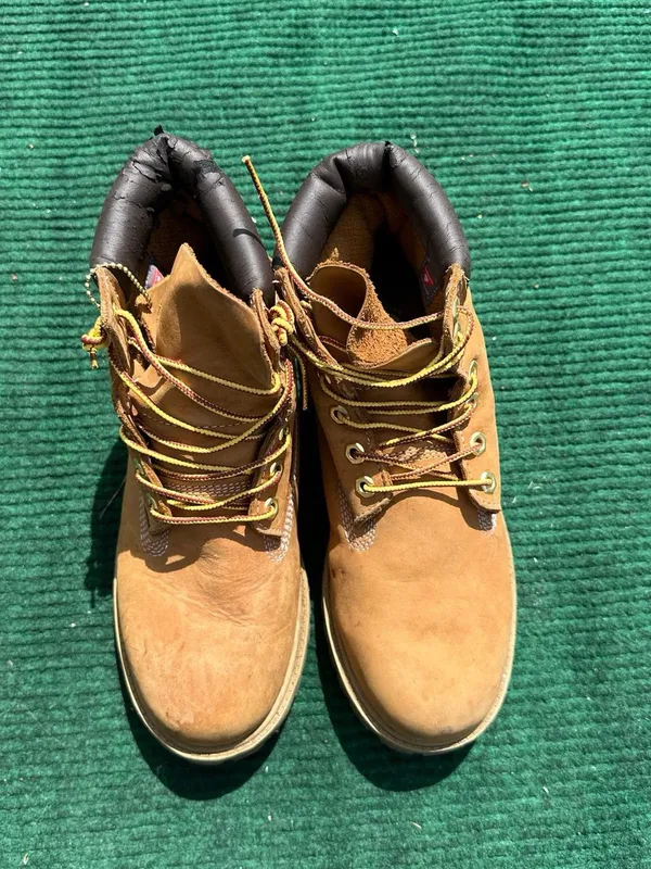 Timberland Kids Wheat Nubuck Tan Brown Ankle Boots - Image 4