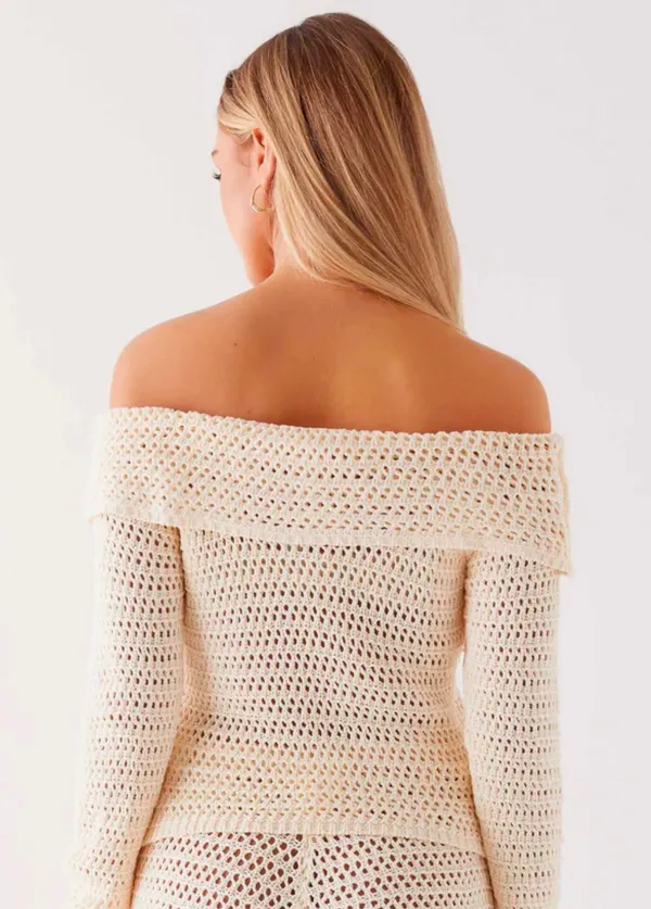 Peppermayo Sierra Crochet Long sleeve Top - Image 3