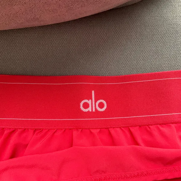 Alo Yoga Match Point Tennis Skirt Candy Red XXS - Image 4