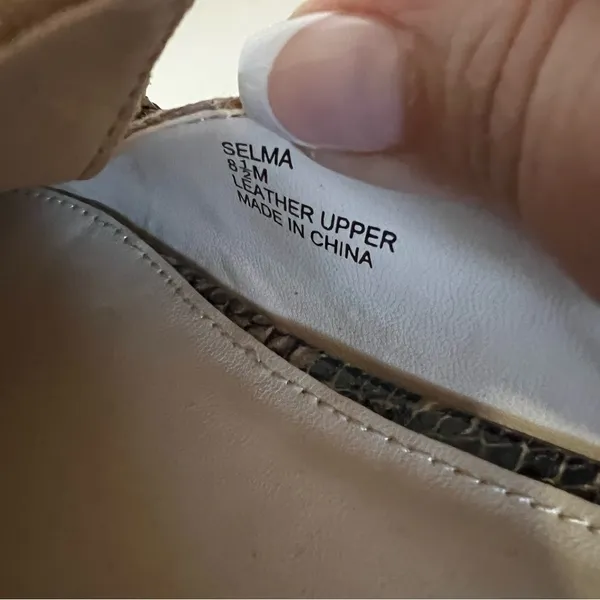 Violet &‎ Red Selma Camel Leather Mules Tan Size 8.5 - Image 7