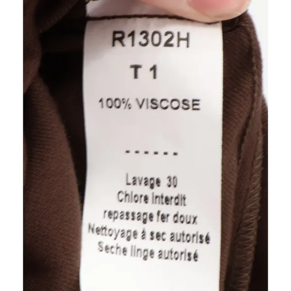 Sandro Pleated Button Shift Dress Size US 4 Brown Parisian Pockets‎ Minimalist - Image 7