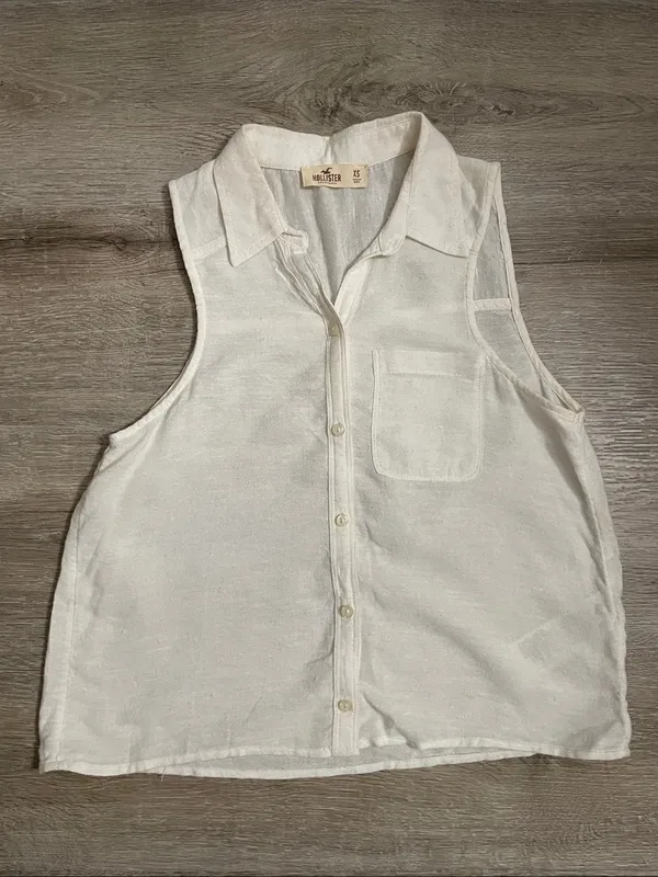 Hollister | cotton button down size xs - Image 7