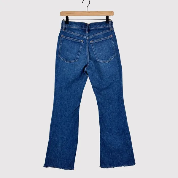 Abercrombie Fitch Womens Jeans Blue Vintage Flare High Rise Denim Dark Wash 26/2 - Image 3