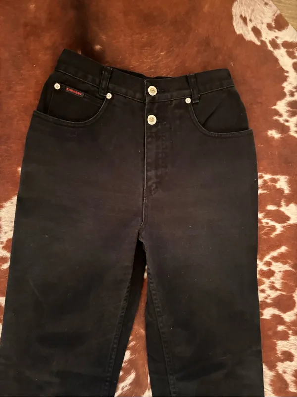 Vintage‎ Lawman black denim jeans size 25 - Image 3