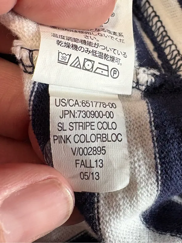 Gap Pink Navy White Striped T-Shirt Dress Drawstring Waist Nautical Size M - Image 3