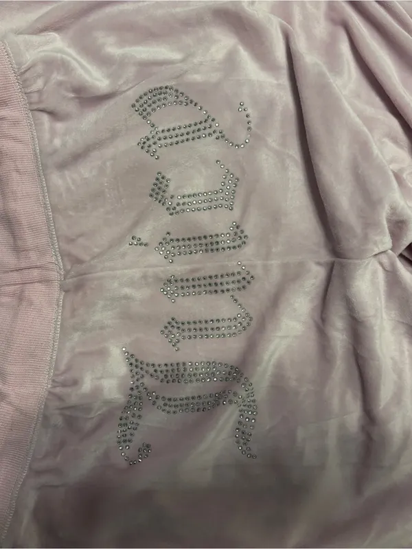 Cozy Dusty Rose Velour Lounge Juicy Couture Pants - Image 3