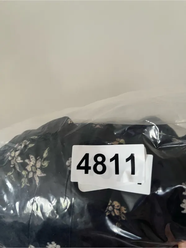 SO Black Floral Tiered Midi Skirt Large Cottagecore Prairie Romantic Modest - Image 6