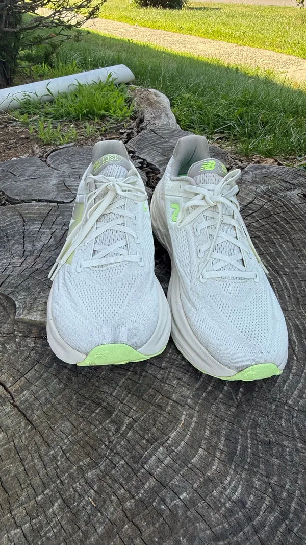 New Balance Fresh Foam X 1080v13 Moonrock Bleached Lime Glo Men's Shoe size 12 - Image 2