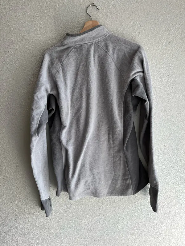 The North Face Grey Fleece Zip Up Jacket - Image 2
