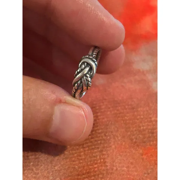 C65 size 5 ring 925 sterling silver - Image 3