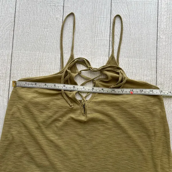 Michelle By Comune Earville Lace Up Olive Maxi Dress NWT M - Image 7