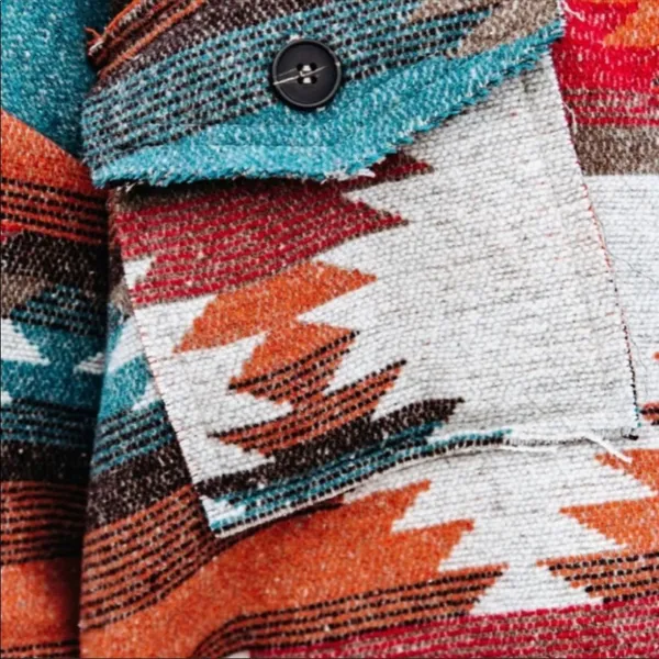 New ! Aztec Yellowstone Distressed Flannel nwot - Image 5