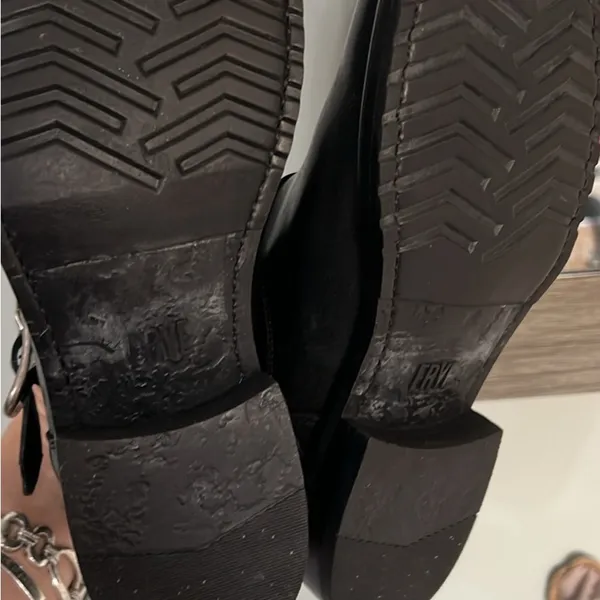 Women FRYE Black Leather Boots - Image 3