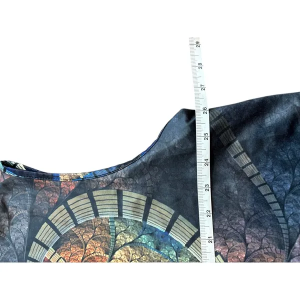 Women's Marble Design Super Soft Top Black Size 5X - Image 4