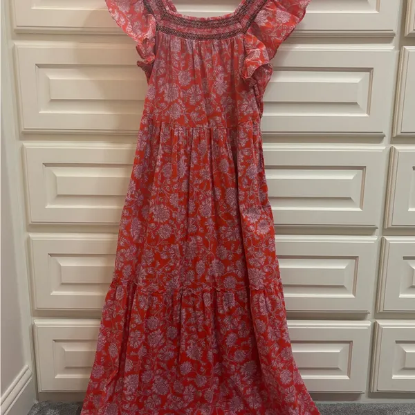 Free People Women's Bonita Floral Print Flutter Sleeve Midi Dress - Image 3