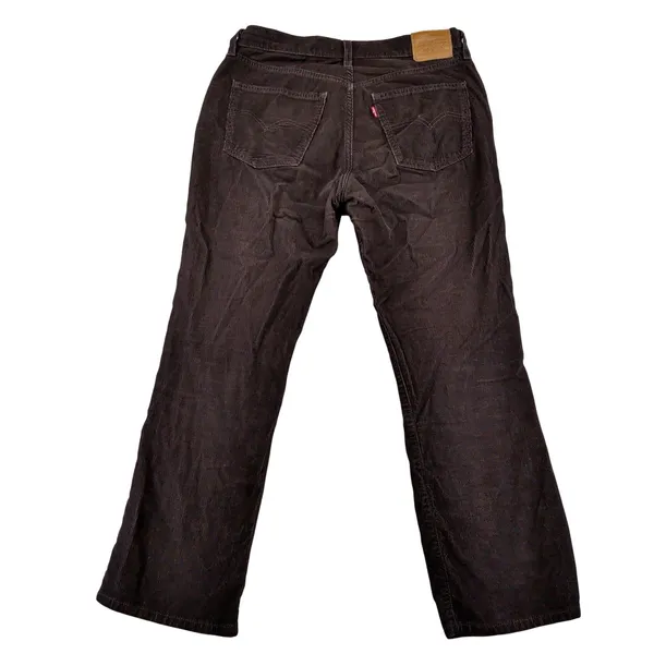 Levis Premium Middy Ankle Bootcut Corduroy‎ Pants Brown A5563-0004 Womens 28x29 - Image 2
