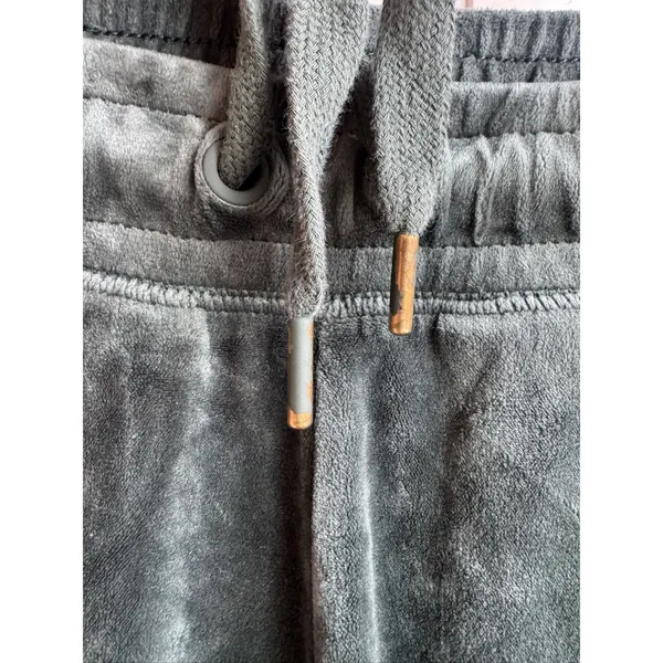 Aerie OFFLINE Women's Dark Green Velour Joggers M Long Drawstring Pockets - Image 7