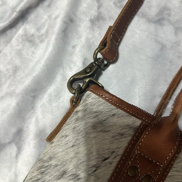Myra Bag Crossbody Two Sided Purse Brown - Image 8