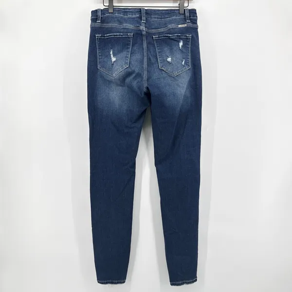 KanCan High‎ Rise Exposed Button Fly Distressed Skinny Jeans KC6192D-RT 13/30 - Image 5