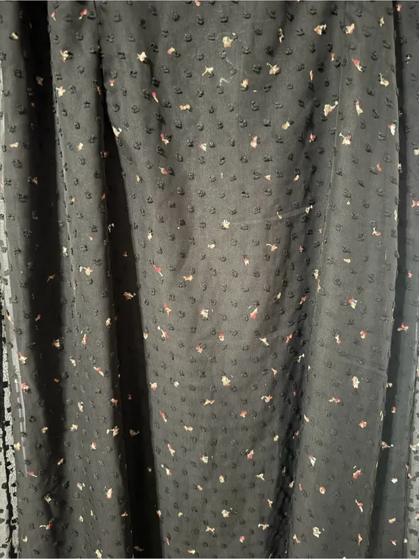 Lulus Black Floral Midi Dress - XL - Image 3