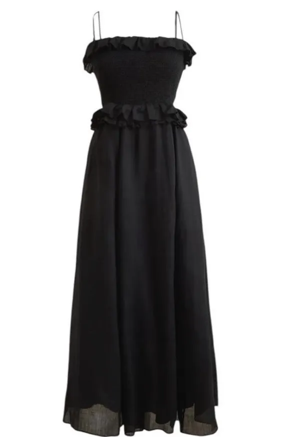 J.Crew Dress Black Midi - Image 3