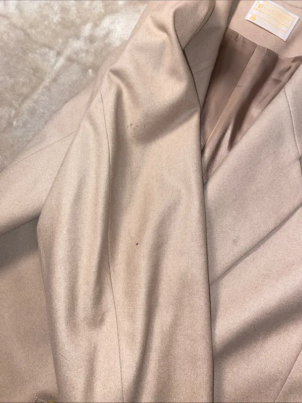 Vintage Pendleton Virgin Wool Beige Single-Button Tailored Blazer - Image 5