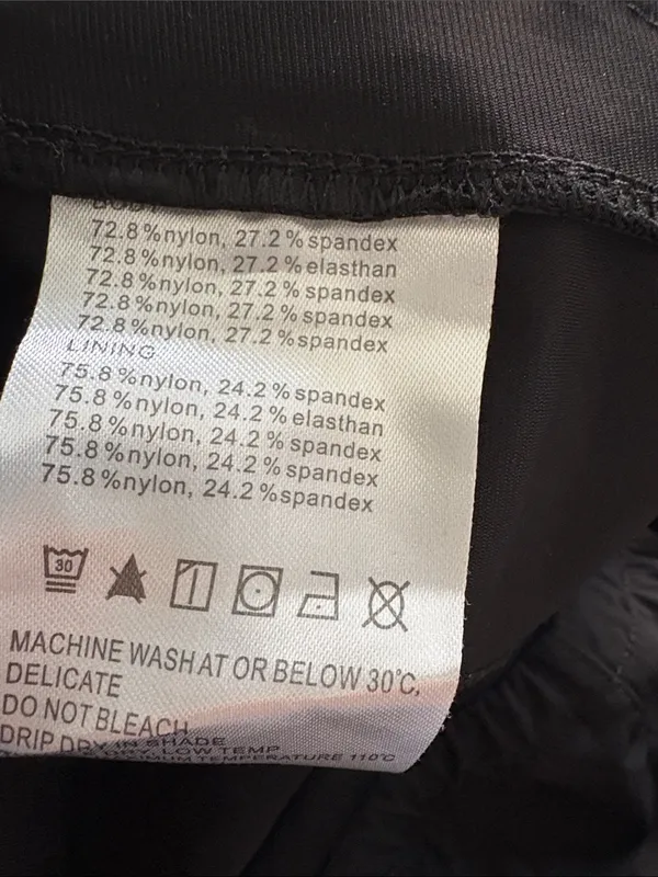 Baleaf Women's Lightweight Black Hiking Pants with 5 Zippered Pockets large - Image 11