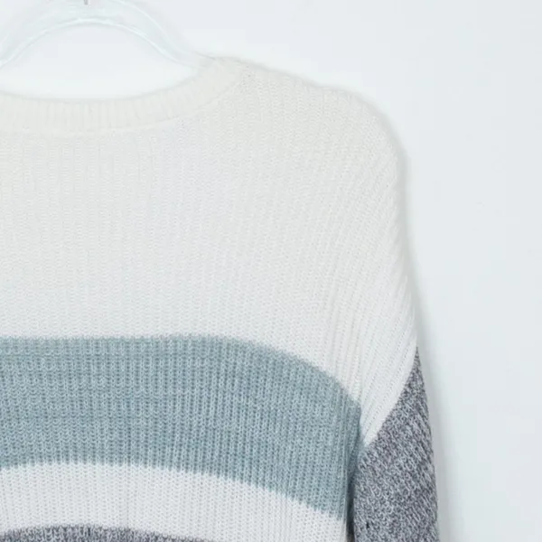 Garage Womens Colorblock Striped Pullover‎ Sweater Size XS Long Sleeve Casual - Image 6