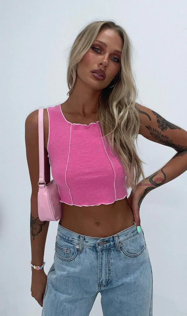 Princess Polly Christa Top In Pink - Image 3