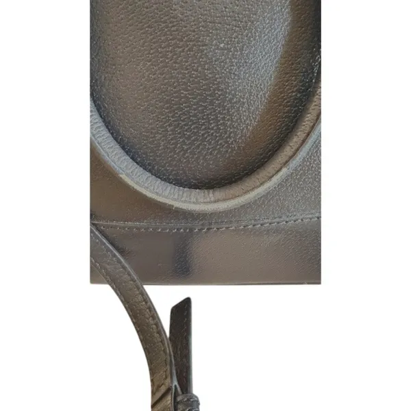 Kate Spade Black Leather Satchel Crossbody Bag Structured Purse - Image 3