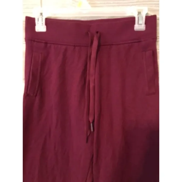 Victoria's Secret Victoria Sport Burgundy Jogger Sweatpants Lounge Drawstring Athletic‎ Logo XS - Image 3