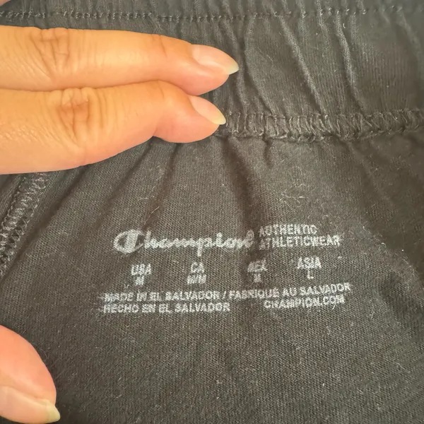 Champion Black Athletic Stretchy Waistband Cotton Shorts - Image 4
