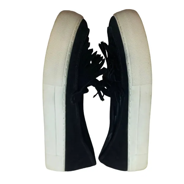 J/Slides Loafers Black Suede Platform Sneakers 10 Tassels Shoes Preppy Academia - Image 3